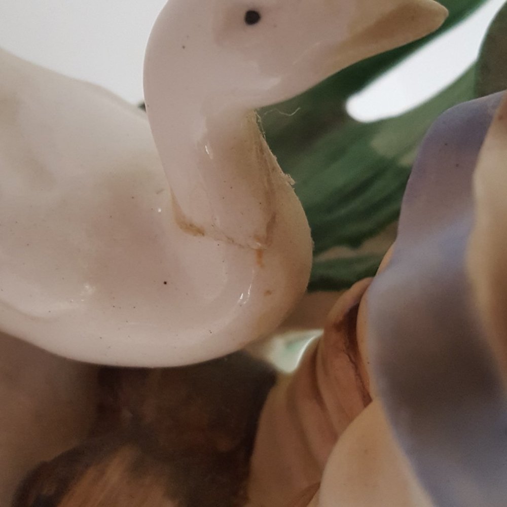 Collectible Figurines Boy with Squirrel, Girl with Duck Japan "As Is" PLS READ - Picture 2 of 16